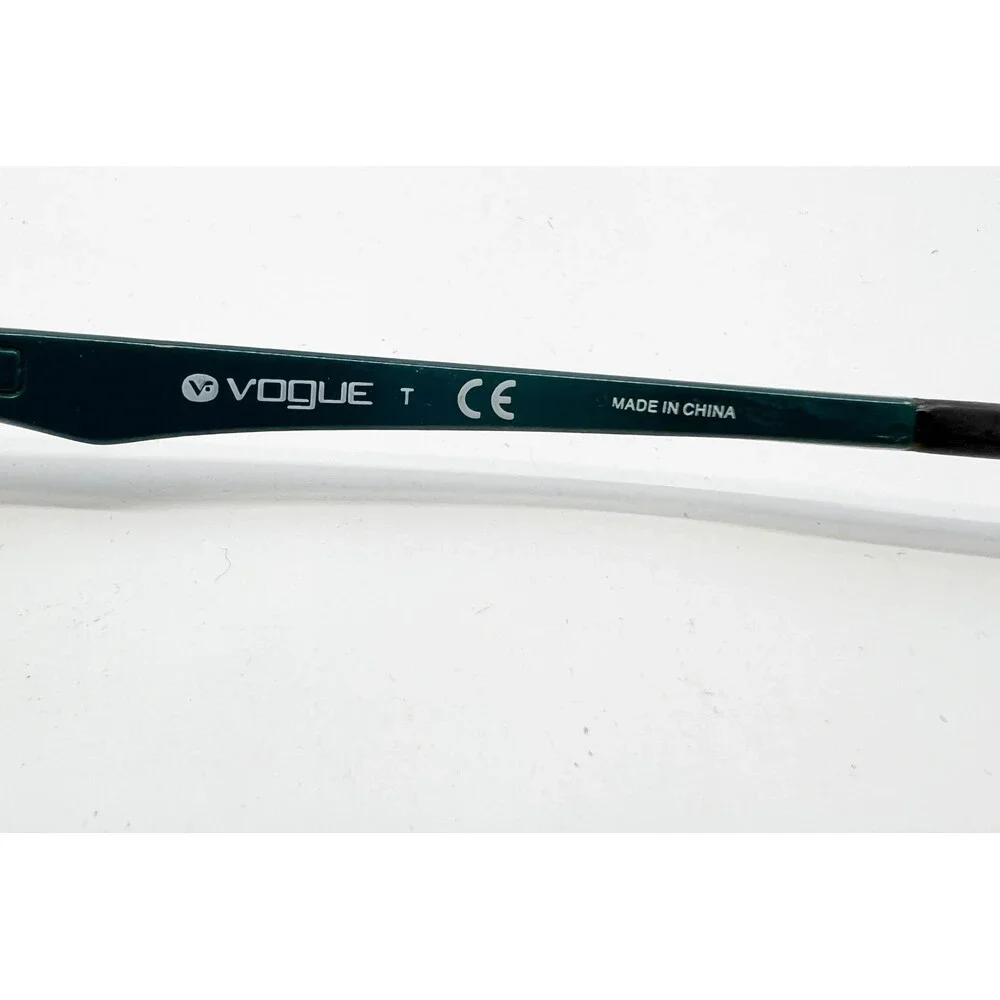 Vogue Eyeglasses Womens Teal Silver VO 3940 5068 Cat Eye 52-16-140